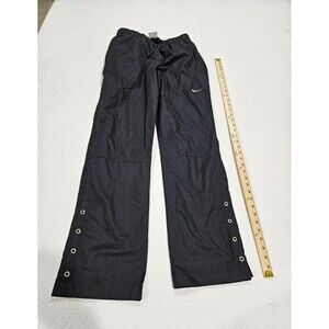 Nike Golf Women’s Medium Black Wide Leg Grommet Pants Drawstring Y2K